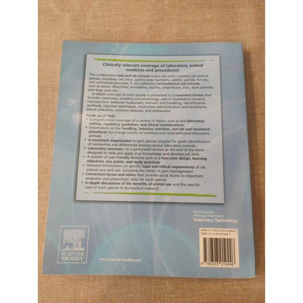 Laboratory Animal Medicine: Principles and Procedures, 1e - Paperback - GOOD